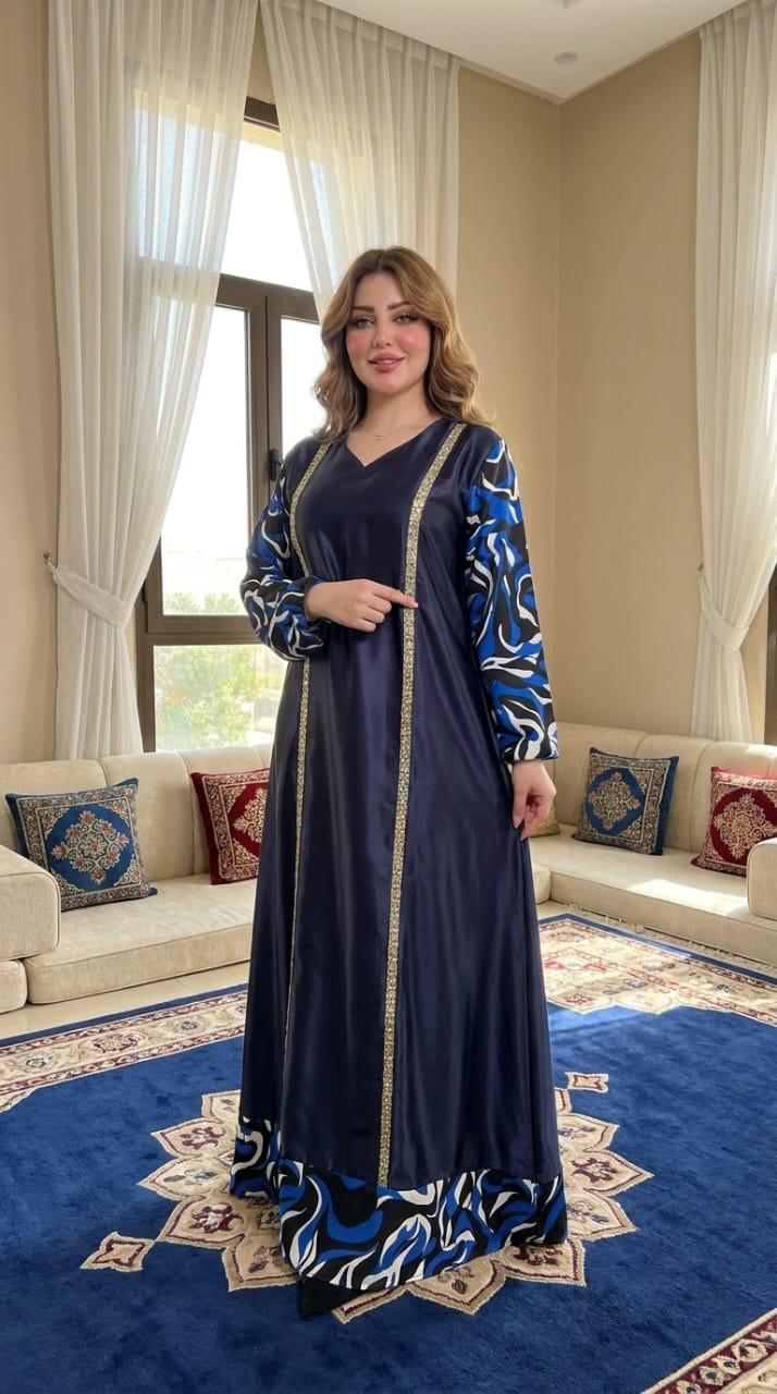 فستان ماكسي فاخر بتفاصيل عصرية
