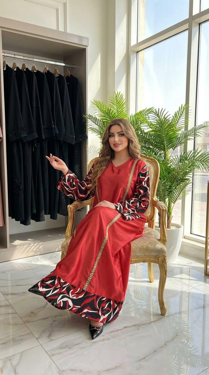 فستان ماكسي فاخر بتفاصيل عصرية
